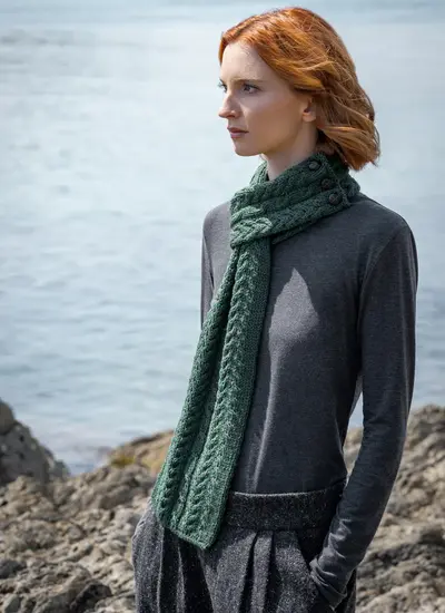 Merino Aran Loop Scarf